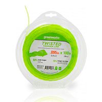 Витая леска для триммера Greenworks 2,4мм Витая леска для триммера Greenworks 2,4мм