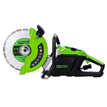 Бетонорез аккумуляторный Greenworks Арт.2009007, 82V, 3,2КВт, без АКБ И ЗУ