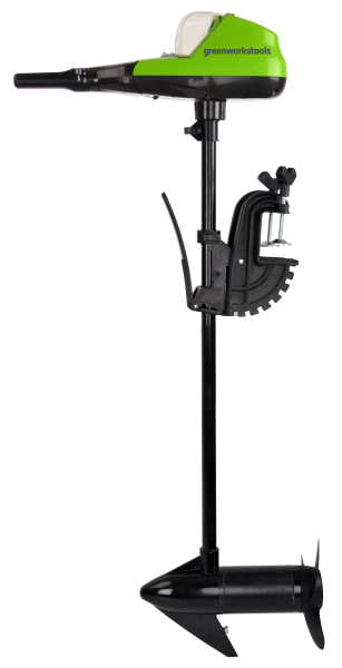 Лодочный мотор аккумуляторный Greenworks G40TM55, 40V, 25 кг, без АКБ и ЗУ Лодочный мотор аккумуляторный Greenworks G40TM55, 40V, 25 кг, без АКБ и ЗУ