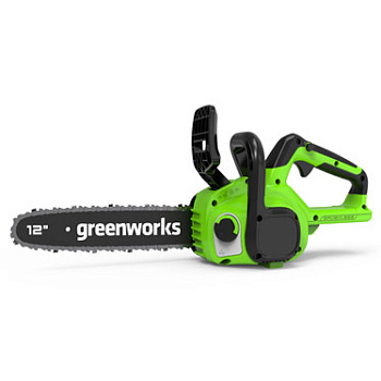 Цепная пила аккумуляторная GreenWorks GD24CS30, 24V, 30см, бесщеточная, без АКБ и ЗУ