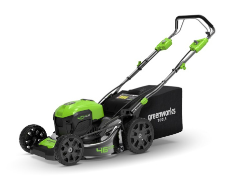 Газонокосилка аккумуляторная Greenworks, 40В, 46см, самоходная