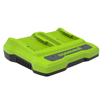 Быстрое зарядное устройство на 2 слота Greenworks G40UC8,40V