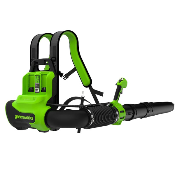 Ранцевая воздуходувка аккумуляторная Greenworks Арт. 2408107, 40V, бесщеточная, без АКБ и ЗУ
