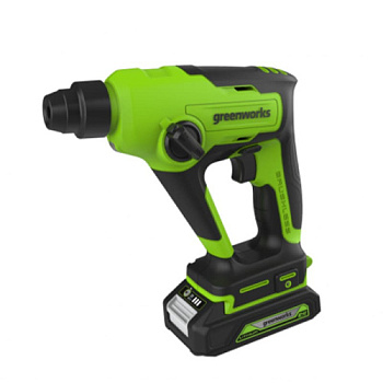 Перфоратор аккумуляторный бесщеточный Greenworks GD24SDS1 1,2 ДЖ, 24V, без АКБ и ЗУ