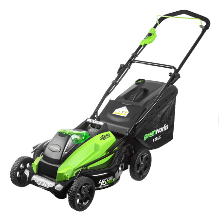 Газонокосилка аккумуляторная Greenworks GD40LM45, 40V, 45 см, бесщеточная, без АКБ и ЗУ