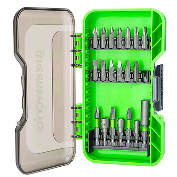 Набор бит в кейсе Greenworks Арт. 2944407, 20 предметов