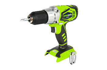 Дрель-шуруповерт ударная аккумуляторая Greenworks G24CD, 24V, без АКБ и ЗУ