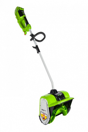 Снегоуборщик аккумуляторный Greenworks GD40SSK4, 40V, 30 см, бесщеточный, с 1хАКБ 5 А.ч и ЗУ