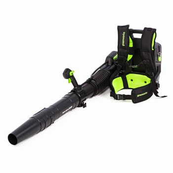 Воздуходув аккумуляторный, ранцевый Greenworks , 82V, бесщеточный, без АКБ и ЗУ